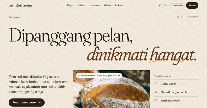 Home page of Senja