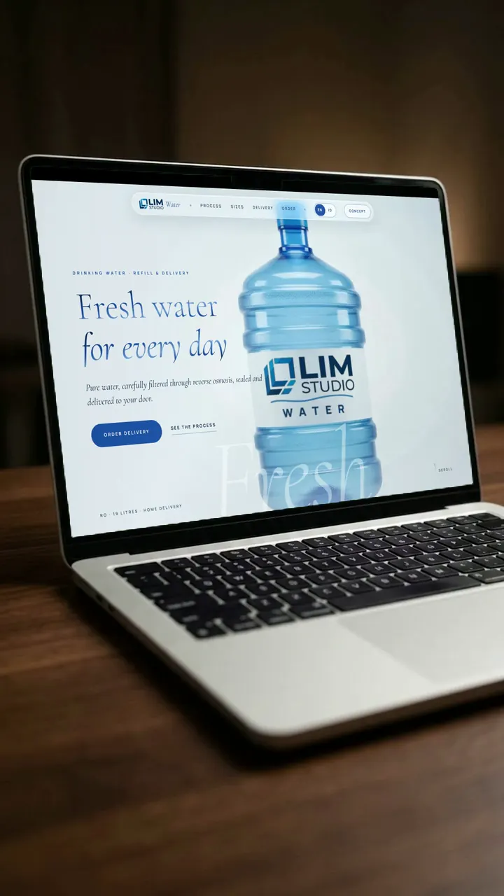 Home page of LimStudio Water